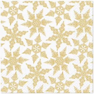 Serwetki Lunch BN Gold Winter mix nadruk papier Paw (SDL241300)