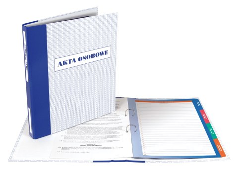 Teczka do akt osobowych A4 biało-niebieski tektura 1200g [mm:] 210x297 Resta