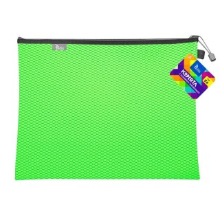 Teczka plastikowa na suwak zielona B4 z suwakiem 5903242105272 B4 zielony Tetis (BT607-Z)