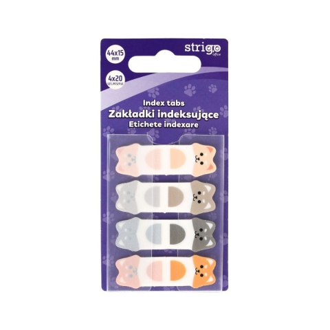 Zakładki indeksujące pieski 44x15mm x4bl 5905658810269 80k [mm:] 44x15 Strigo (SSN023)