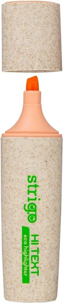 Zakreślacz NEON ekologiczna obudoswa wkład brzoskwiniowy Strigo (5902315573314)