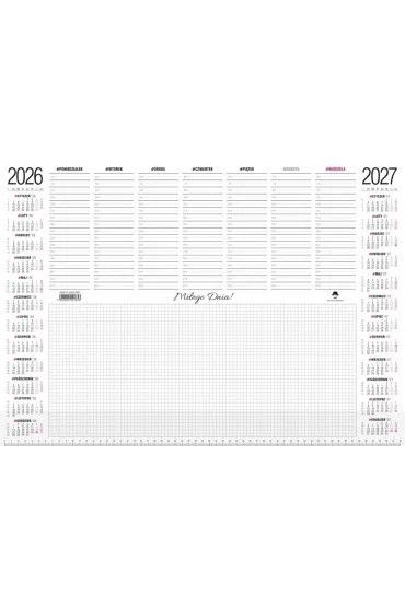 Kalendarz biurkowy duży z listwą 594mm x 420mm Pan Kalendarzyk (A2)
