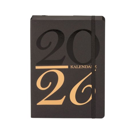 Kalendarz książkowy (terminarz) 2026 KRAFT DNS A5 Antra (czarny)