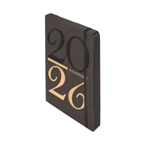 Kalendarz książkowy (terminarz) 2026 KRAFT DNS A5 Antra (czarny)