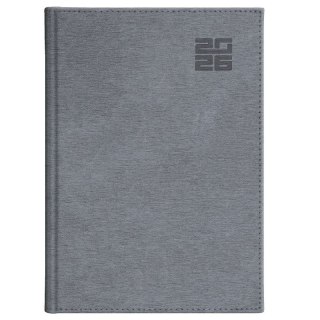 Kalendarz książkowy (terminarz) SREBRNY aluminium DZIENNY B5 (237 B5DB)