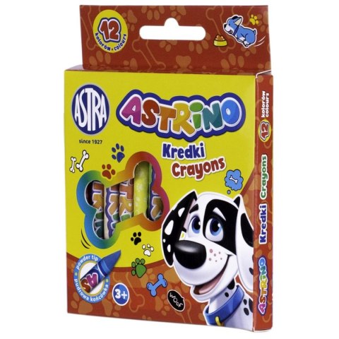 Kredki świecowe GRAFIONOWE 12 kol. Astrino (316121001)