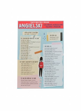 Książeczka edukacyjna KARTA EDUKACYJNA CZASOWNIKI MODALNE I NIEREGULARNE Henry (5905701489831)