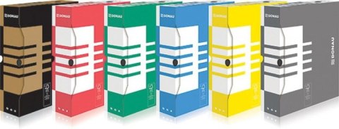 Pudło archiwizacyjne A4 czerwony karton [mm:] 80x340x 297 Donau (7660301FSC-04)