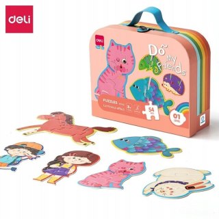 Puzzle w walizce, świecące w ciemności 54 el. Argo (EH742)