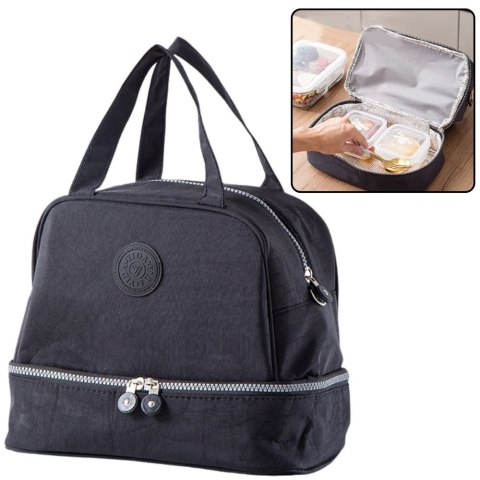 Torba termiczna Izolacyjna Śniadaniowa Pas z Regulacją Czarna 27cm Lean (24945)