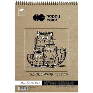 Blok artystyczny szkicownik młody artysta A4 80g 60k Happy Color (HA 3809 2030-M60)