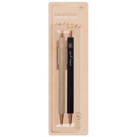 Długopis standardowy SARTIN GOLD wkład niebieski 1,0mm Interdruk (2 szt)