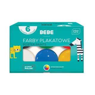 Farby plakatowe BB KIDS 6kol kolor: mix 6 kolor. Noster (5902277329868)