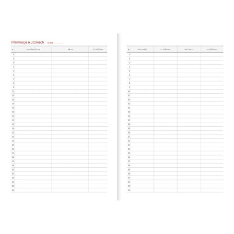 Kalendarz nauczyciela książkowy (terminarz) PCV KWIATY bezbarwny A5 Wydawnictwo Wokół Nas (A5TN078B)