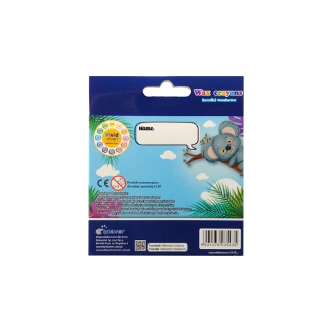 Kredki świecowe 12 kol. Rexus (603543)