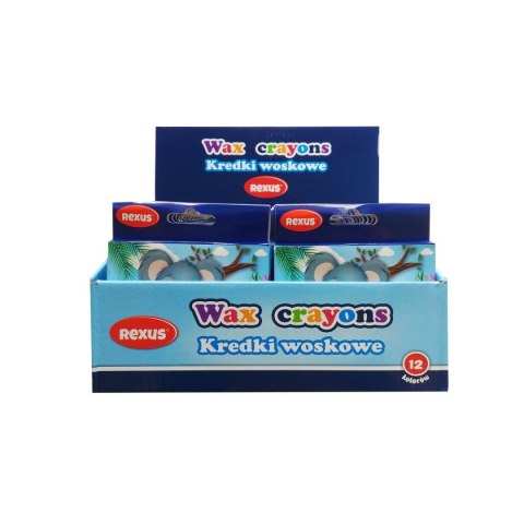 Kredki świecowe 12 kol. Rexus (603543)