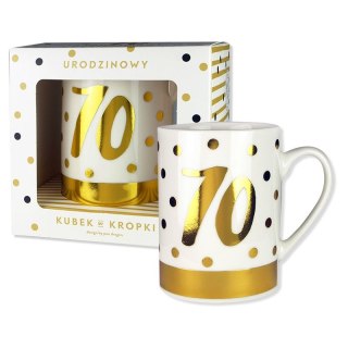 Kubek wielokrotnego użytku Kropki 70-tka Pan Dragon (5901854968360)