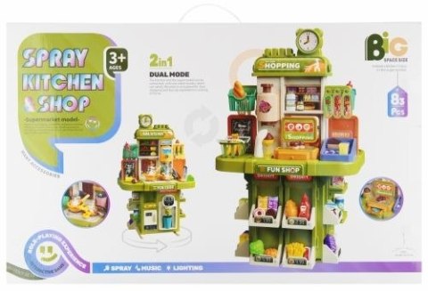 Kuchnia zabawkowa z kranem 2w1 z akcesoriami Mega Creative (568402)