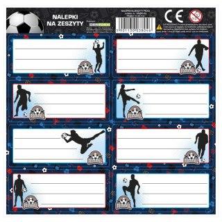 Naklejka na zeszyt Piłka [mm:] 160x160 Derform (NNZPI)