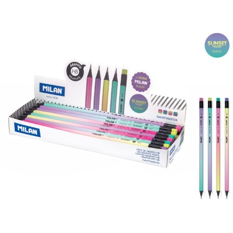 Ołówek Sunset z gumką HB Milan (71622724)