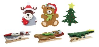 Ozdoba drewniana Craft-Fun Series Klamerki Boże Narodzenie Titanum (23BR1218-8)
