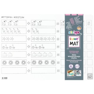 Podkład na biurko FUNNY MAT white DODAWANIE sfu1032 biały polipropylen PP [mm:] 335x480 Strigo (8681379310321)