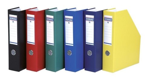 Pojemnik na dokumenty pionowy A4 czarny karton pokryty folią [mm:] 320x245x 75 Donau (3949001PL-01)