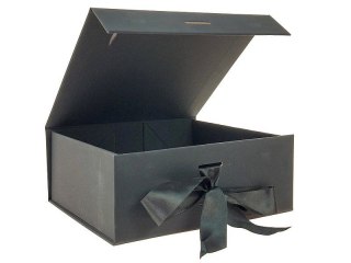 Pudełko na prezent do samodzielnego składania, czarne [mm:] 200x180x 80 Adar (617742)