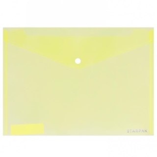 Teczka plastikowa na guzik Office A4 transparentna Starpak (449976)