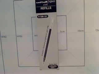 Wkład do długopisu żelowy DO UM-151 wkład czarny Uni (UMR-1)
