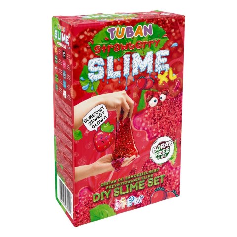Zestaw kreatywny Super Slime XL truskawka Tuban (TU3170)