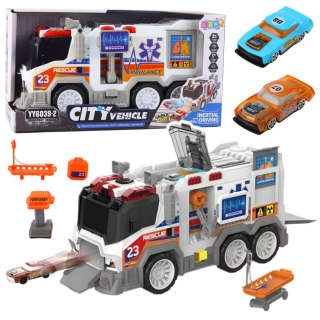 Ambulans Karetka Miejska Pojazd Medyczny Napęd Światła Dźwięki Lean (27886)