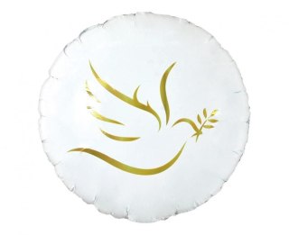 Balon foliowy Komunia Święta gołąbek 18cal Godan (FG-OZGO)
