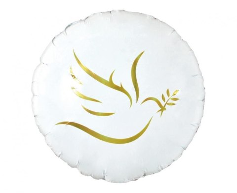 Balon foliowy Komunia Święta gołąbek 18cal Godan (FG-OZGO)