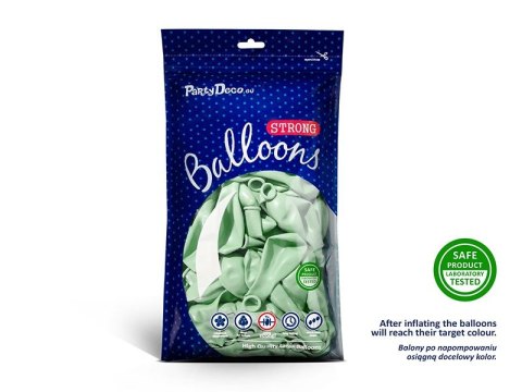 Balon gumowy Pastel Pistachio 1op/100sztuk pastelowy 100 szt pistacjowy 270mm Strong Baloons (SB12P-006)