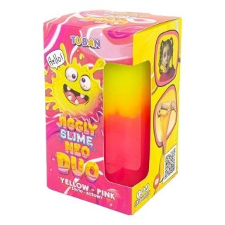 Glut Jiggly Slime Neo Duo, żółto-różowy, 430 g Tuban