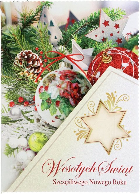 Kartka składana BN z opłatniem B6 Top Graphic (brokat)