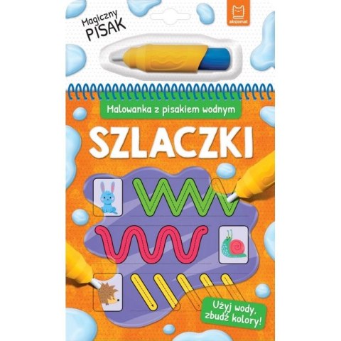 Książeczka edukacyjna Malowanka z pisakiem wodnym. Szlaczki Aksjomat (2319)