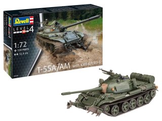 Model do sklejania czołg T-55A/AM with KMT-6/EMT-5 Revell (03328)