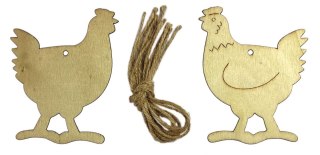 Ozdoba drewniana Craft-Fun Series kury Titanum (22MTL1007)