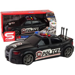Samochód policyjny 1:16 Czarny Dźwięk Lean (13600)