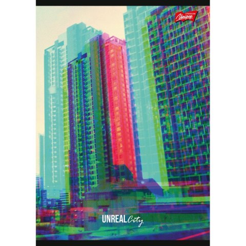Zeszyt Unreal City A5 60k. 70g linia Unipap