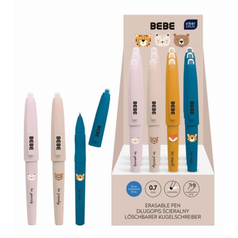 Długopis wymazywalny FRIENDS wkład niebieski 0,7mm Bebe (profilowany)