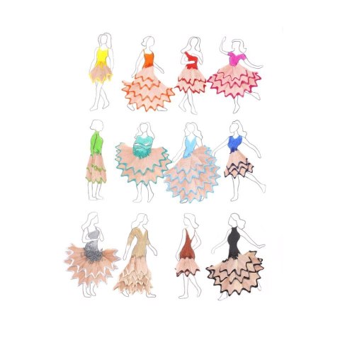 Kredki ołówkowe BLOOM-Boho, 24 kol. Happy Color (HA 2313 23KK K12)