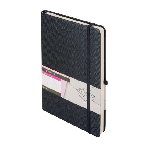 Notes (notatnik) Szary czarnym pudełku A5 192k. linia Antra (+ długopis)