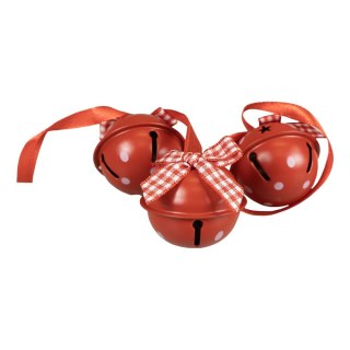 Ozdoba świąteczna Dzwoneczki dekoracyjne - czerwone Arpex (BN7115CZE-6088)