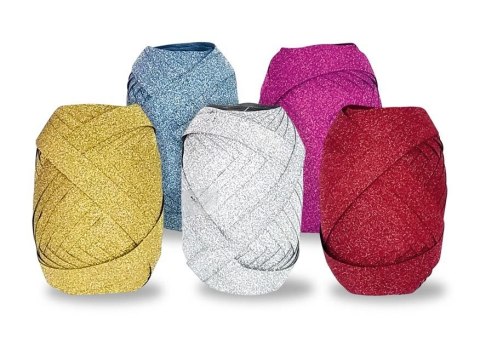 Wstążka jumbo brokatowe 10x20 [mm x m] mix (5660236)