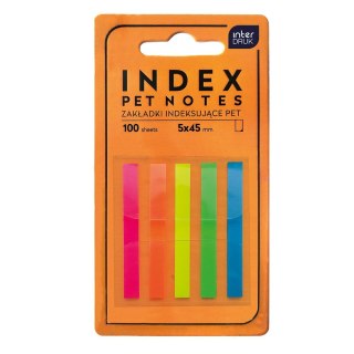 Zakładki indeksujące PET NEON 5902277346223 100k Interdruk (45mmm)