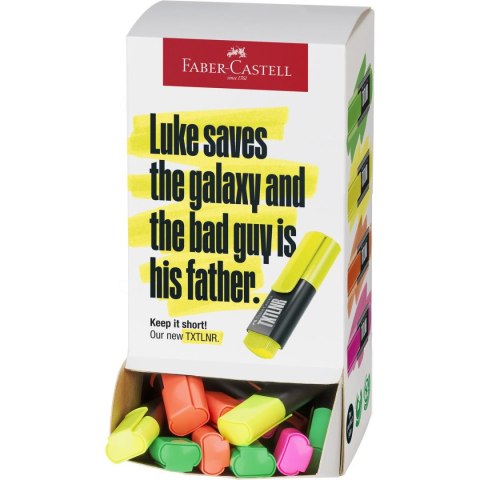 Zakreślacz Display mini txtlnr neon 60 szt wkład mix Faber Castell (154200 FC)