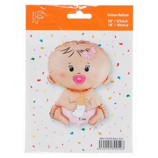 Balon foliowy Bobas Dziewczynka, pakowany 24cal Godan (B901752)